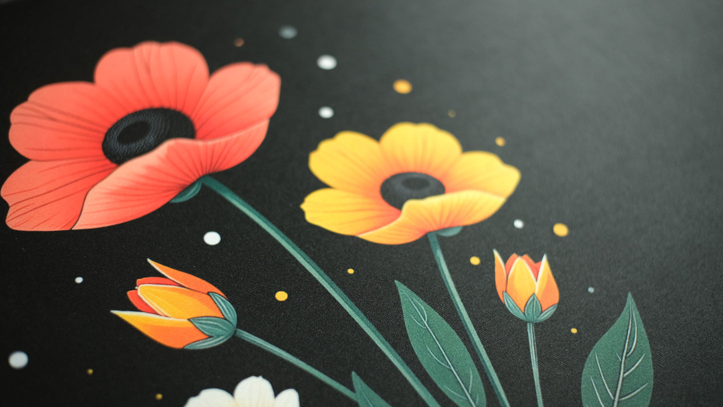 Flora Noir - Minimalistic Deskmat
