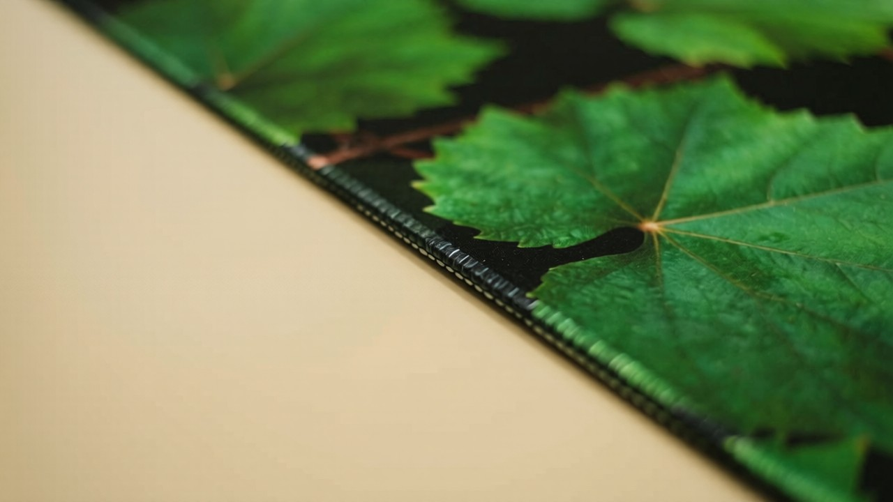 Verdant Edge - Minimalistic Deskmat