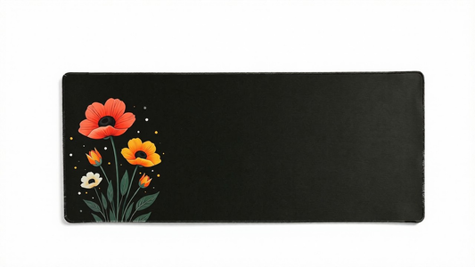 Flora Noir - Minimalistic Deskmat