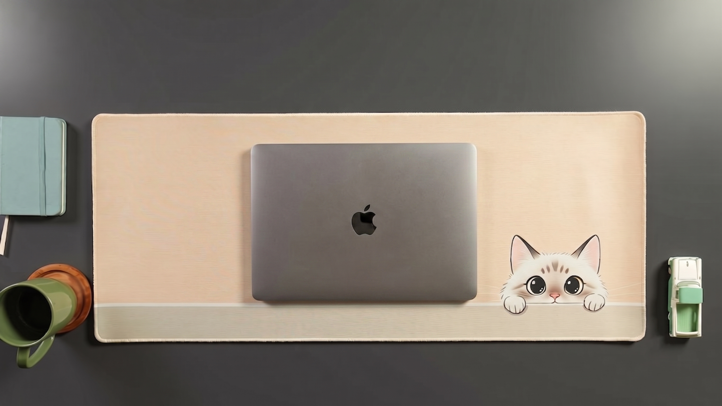 Whiskered Horizon - Minimalistic Deskmat
