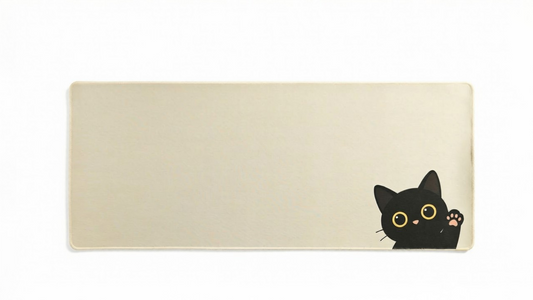 Paws & Peeks - Minimalistic Deskmat