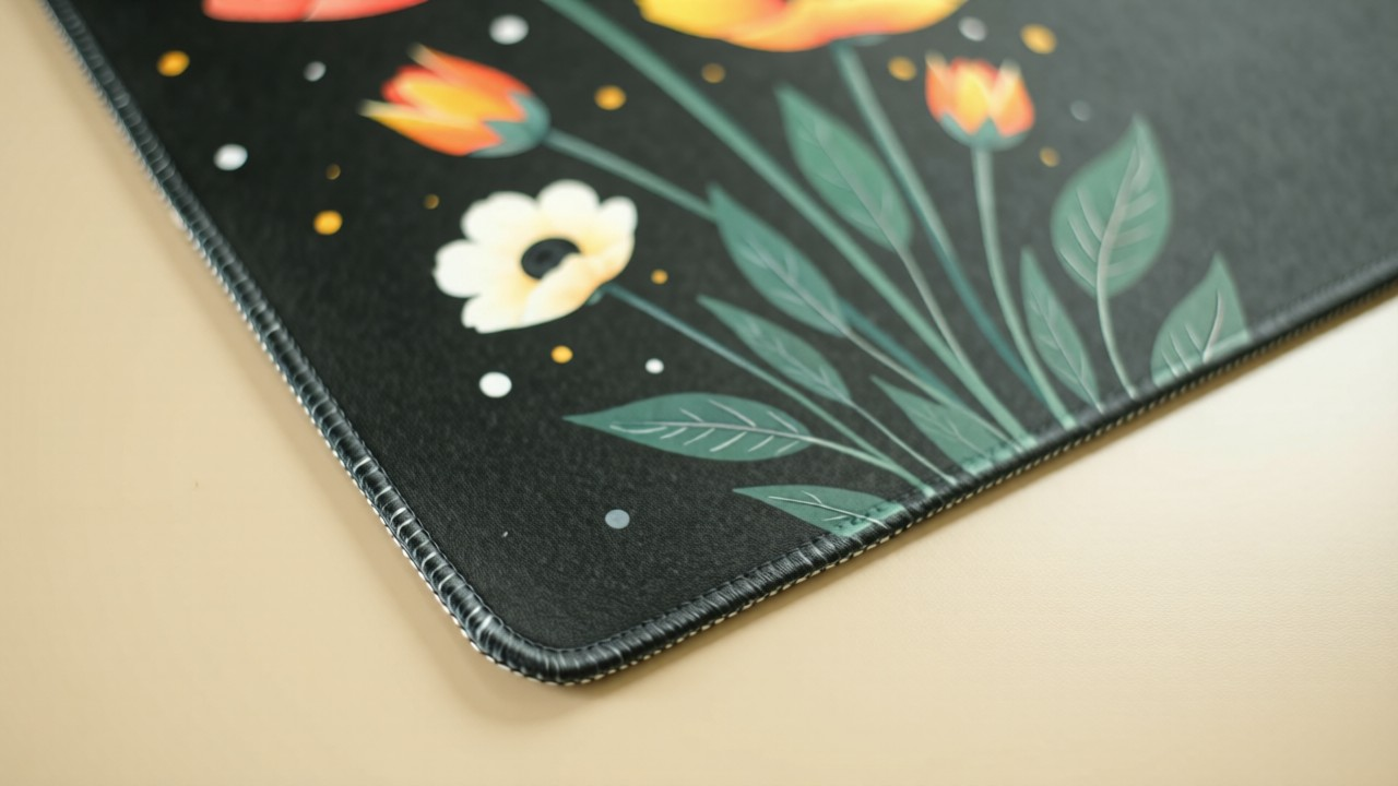 Flora Noir - Minimalistic Deskmat
