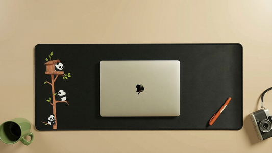Panda Stack - Minimalistic Deskmat