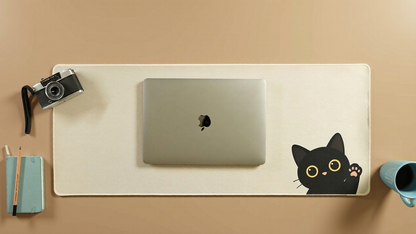 Paws & Peeks - Minimalistic Deskmat