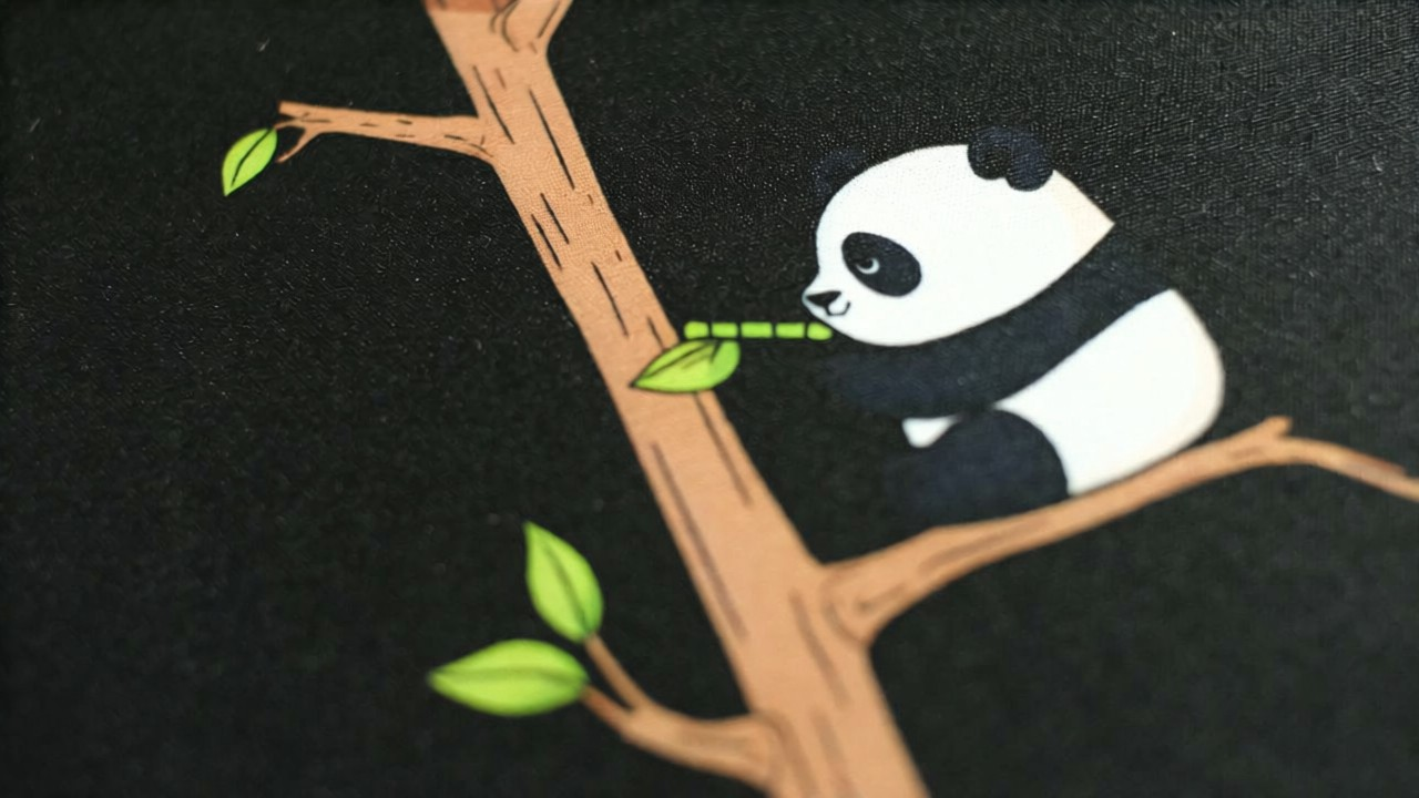 Panda Stack - Minimalistic Deskmat