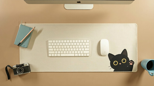 Paws & Peeks - Minimalistic Deskmat