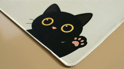 Paws & Peeks - Minimalistic Deskmat