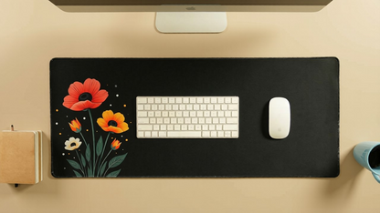 Flora Noir - Minimalistic Deskmat