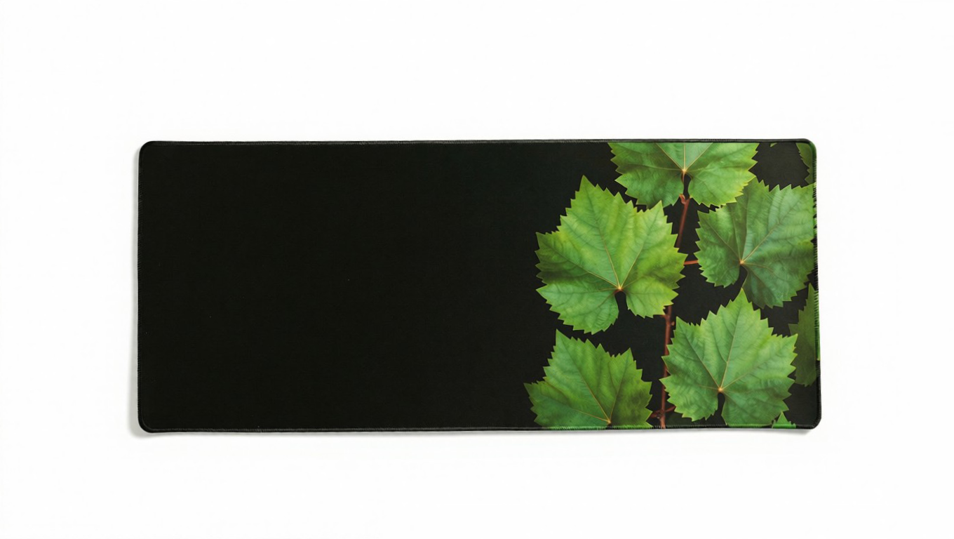 Verdant Edge - Minimalistic Deskmat